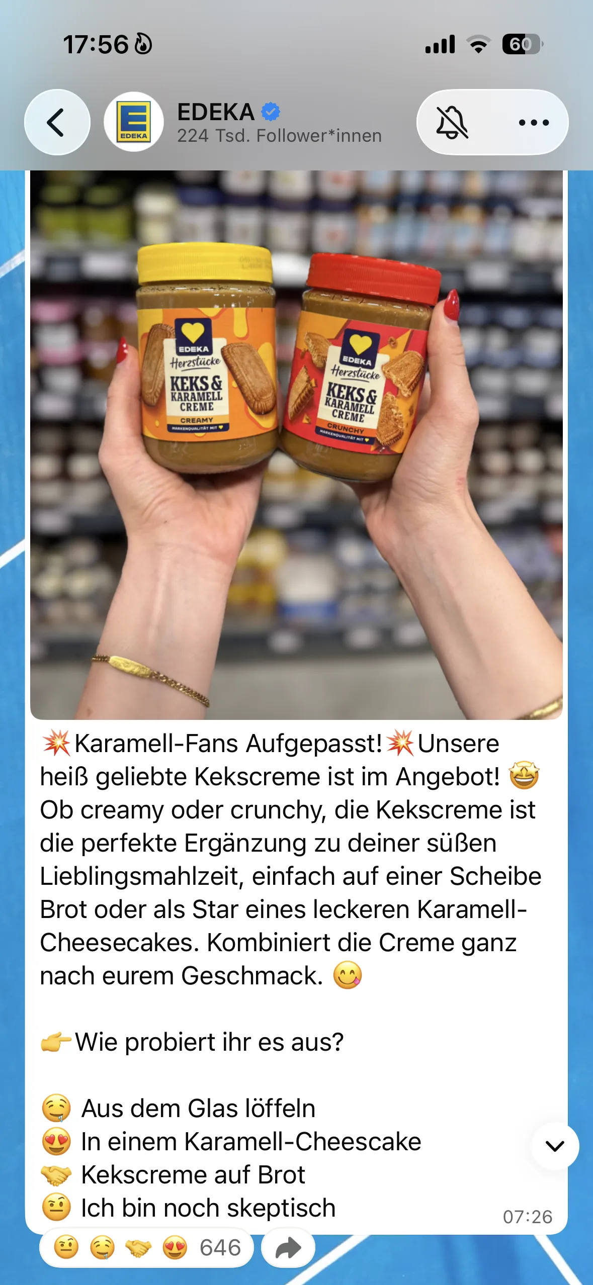 EDEKA Herzstücke
Keks & Karamell-Creme – Visual 1