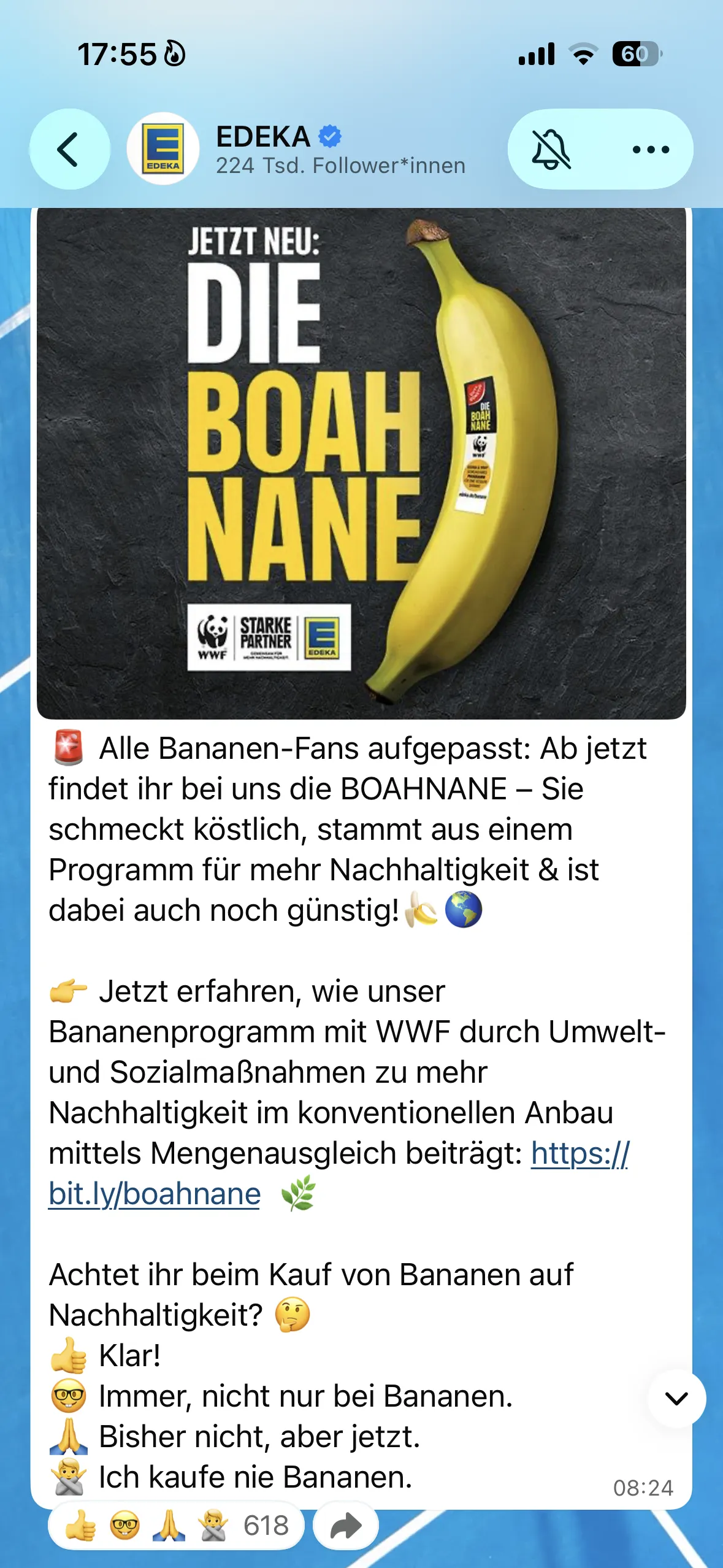 GUT&GÜNSTIG BOAHNANE × WWF – Visual 4